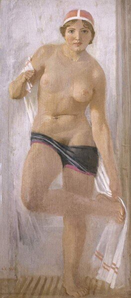 После кросса Александр Николаевич Самохвалов 1934-35, холст, масло 