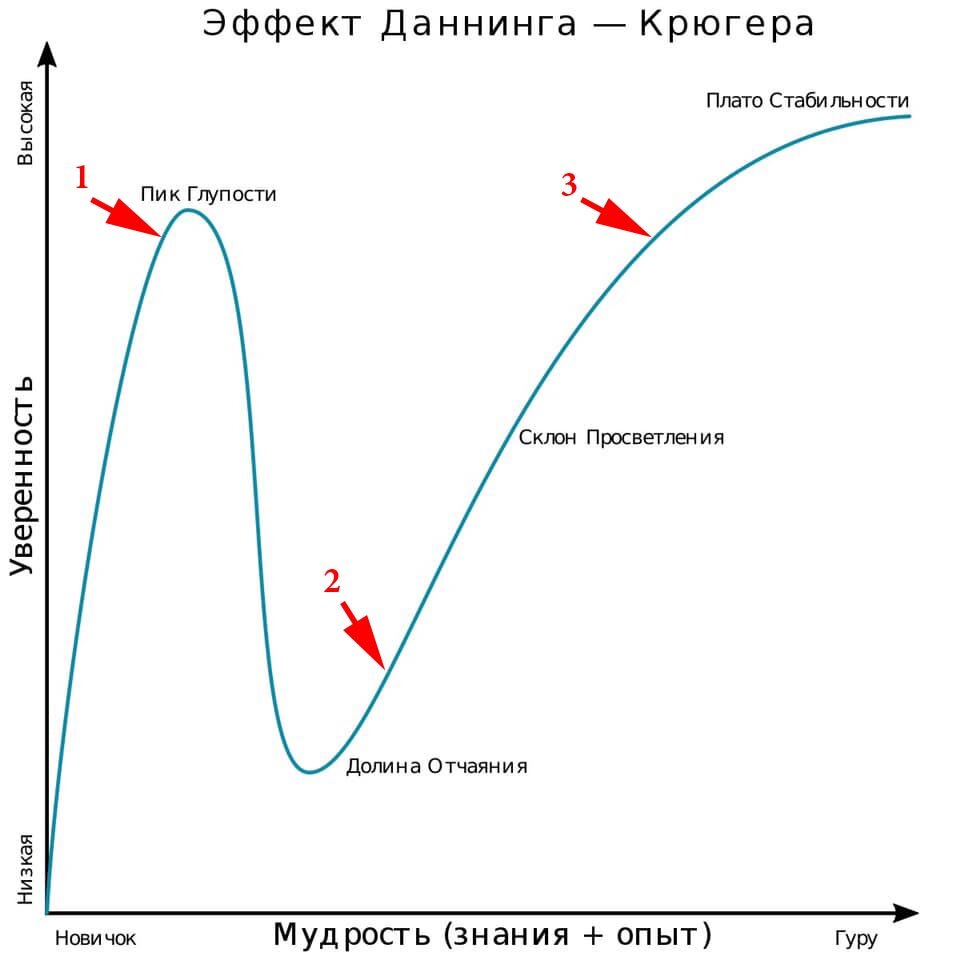 Диаграмма даннинга крюгера