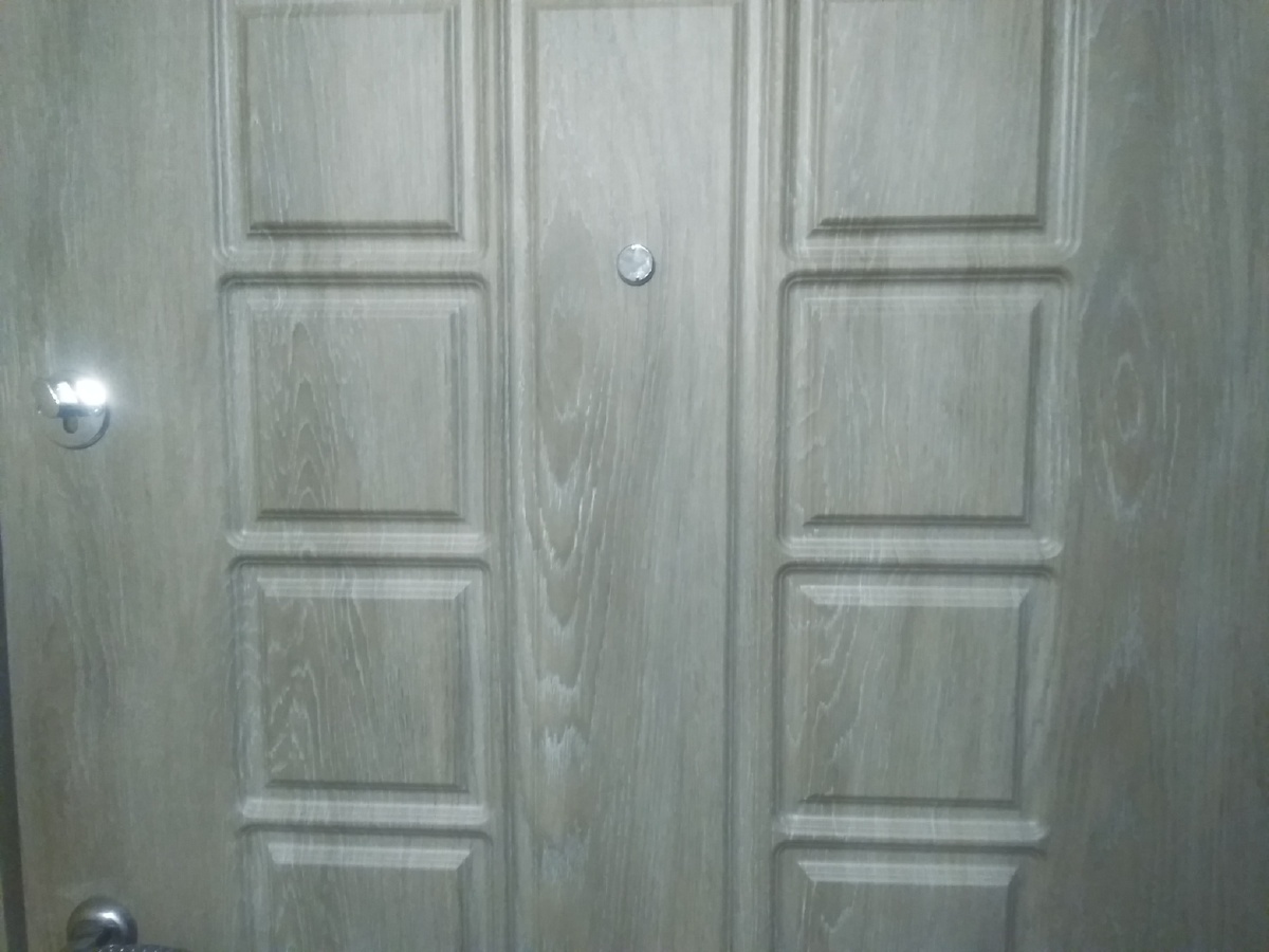 Дверь в подъезд. Личное фото.