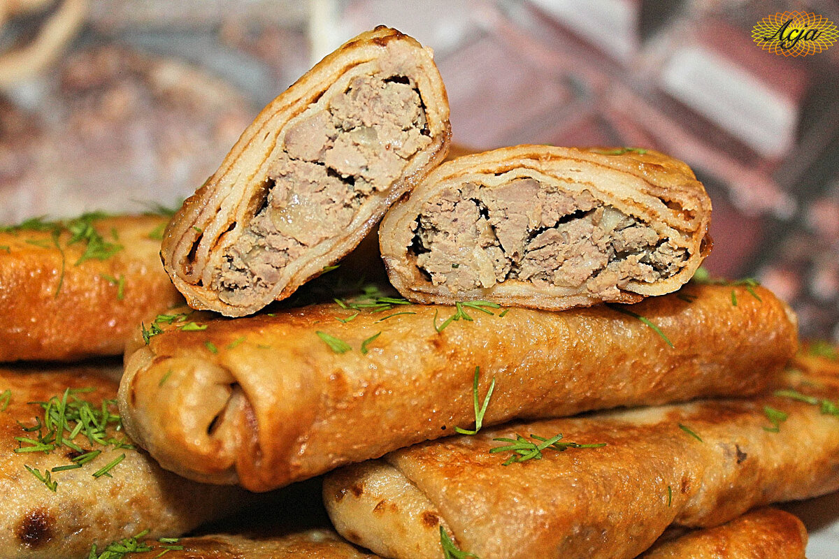 Блины с печенью говяжьей фото пошагово Блины с начинкой из куриной печени Простые рецепты Дзен