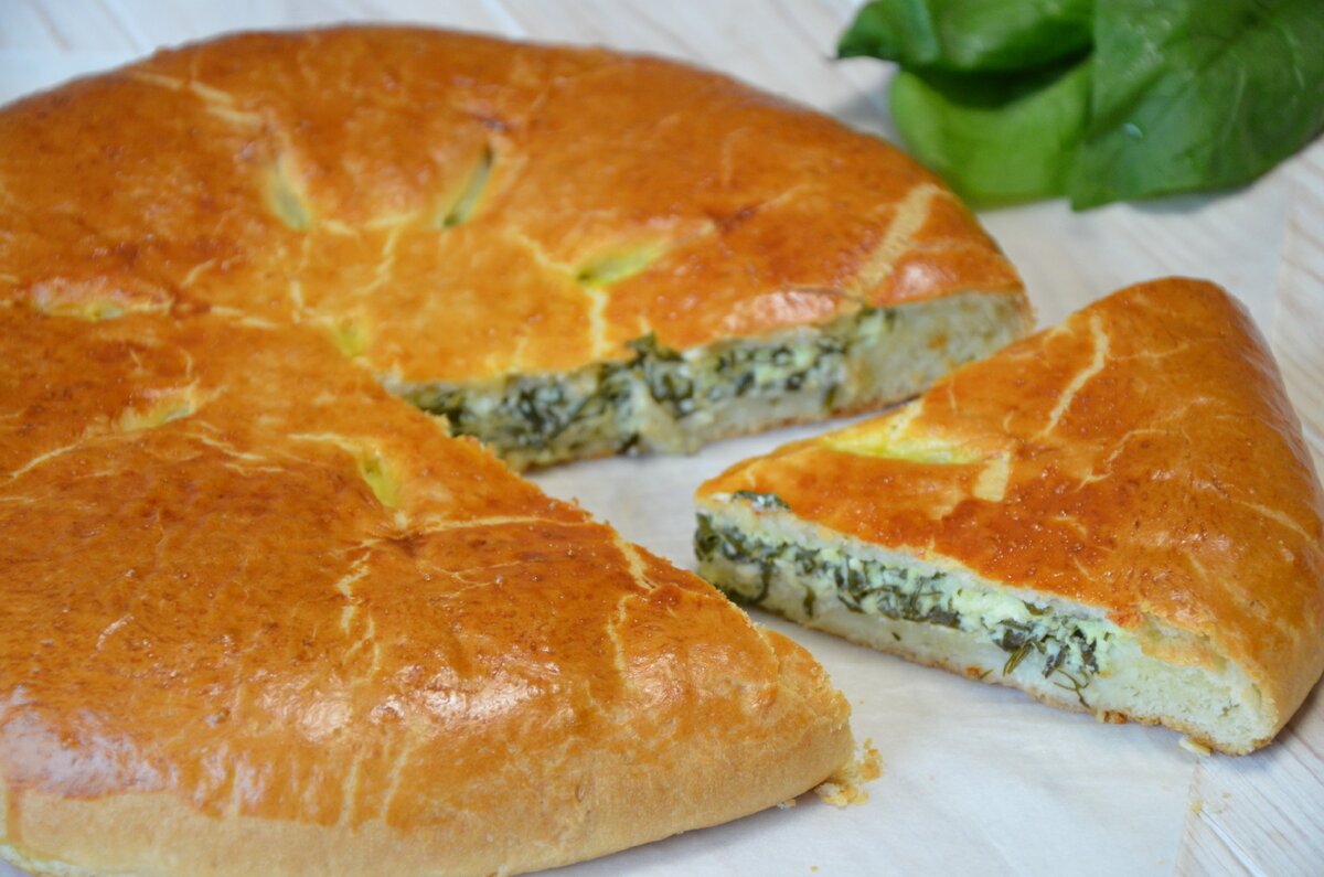 Пирог со ШПИНАТОМ и ТВОРОГОМ