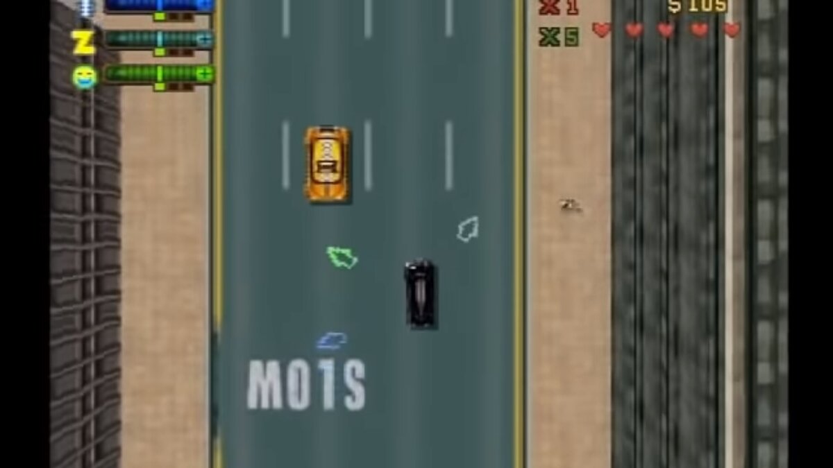 Скрин из игры Grand theft auto 2 (1999) DMA Design  Tarantula Studios (GBC). Dreamcast