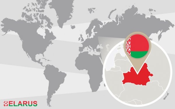 Республика Беларусь на карте мира