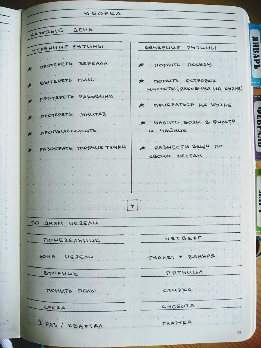Ежедневные утренние и вечерние рутины + рутины по дням недели