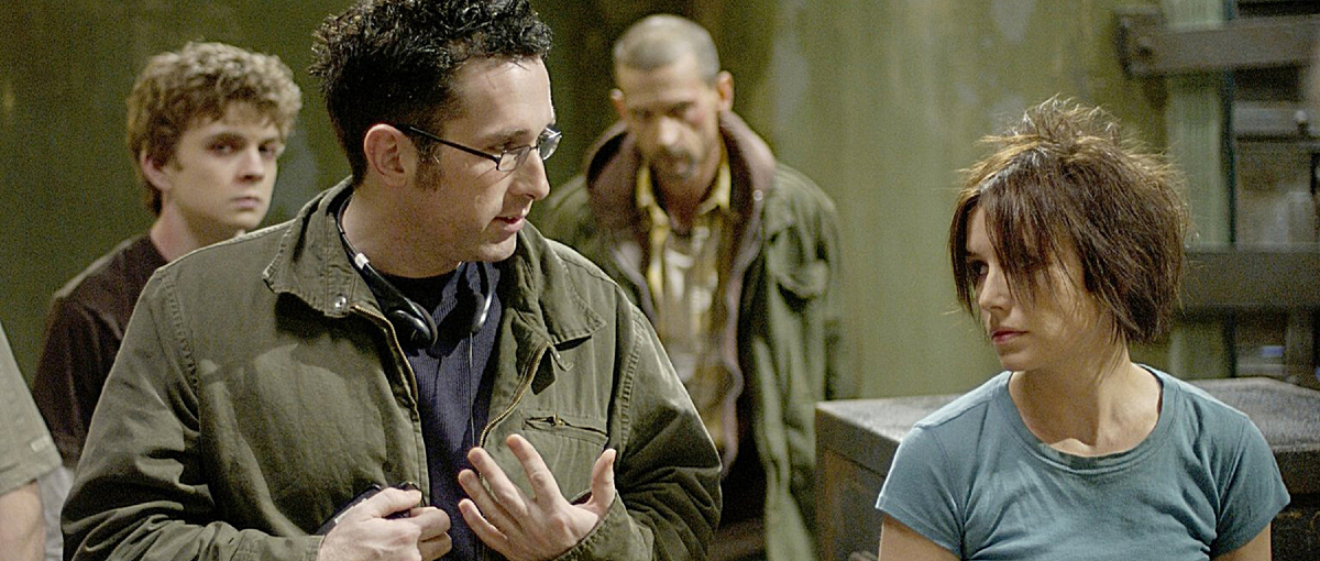 Даррен Линн Боусман и Шоуни Смит на съёмках "Пилы 2"