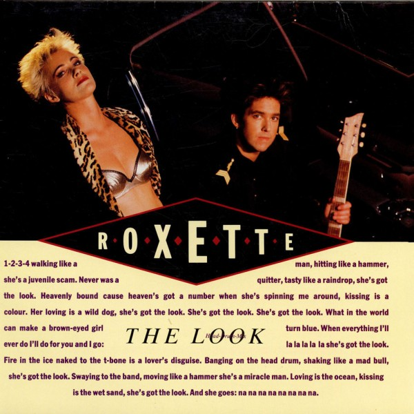 Обложка сингла "The Look" шведского поп-рок дуэта Roxette
