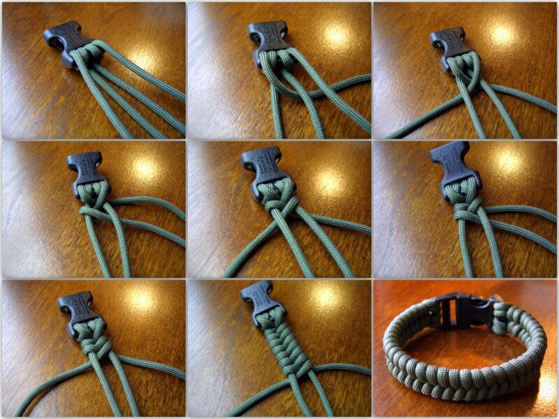 Плетение из веревки браслетов из ниток своими руками