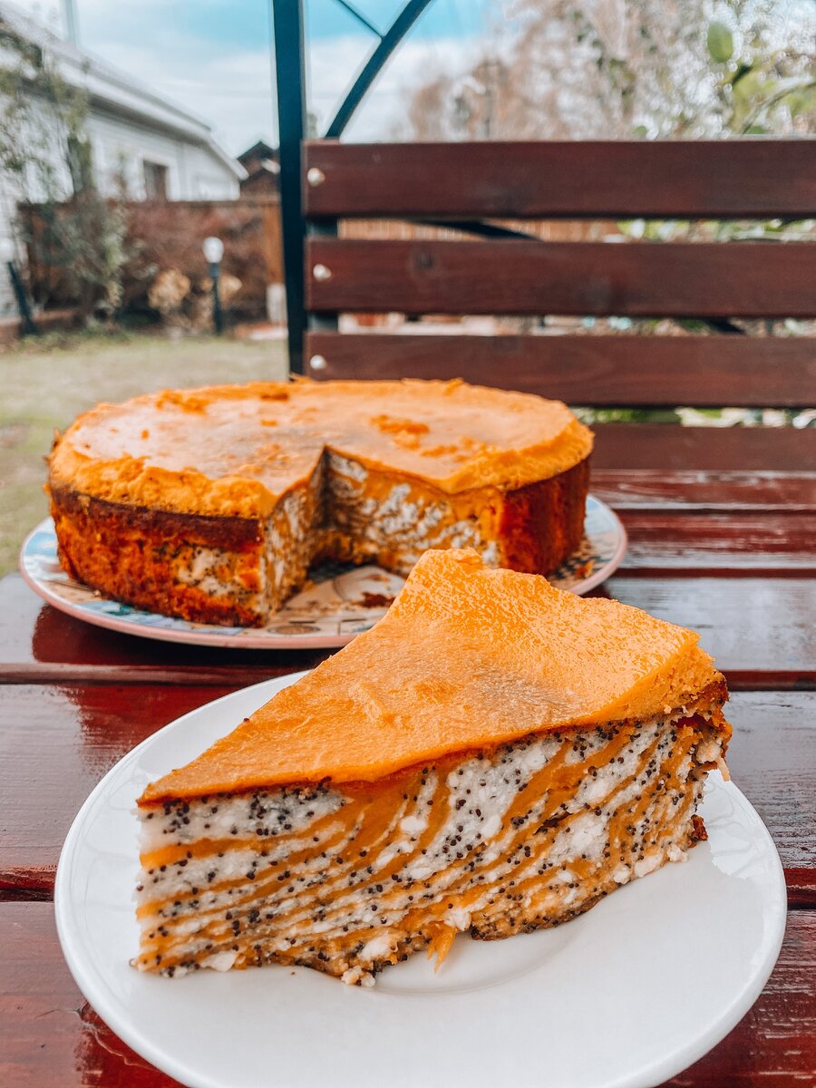 Творожно-тыквенная запеканка с апельсином и маком | Кулинарное настроение |  Дзен