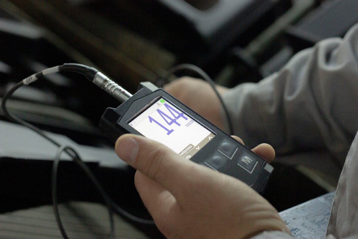 Толщина порошковой окраски 144 микрона