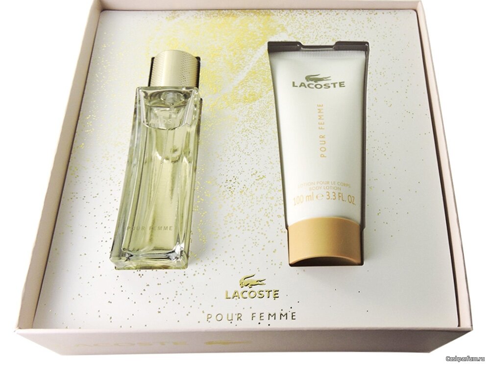 Подарочный набор Lacoste Pour Femme edp 50 мл + молочко для тела 100 мл