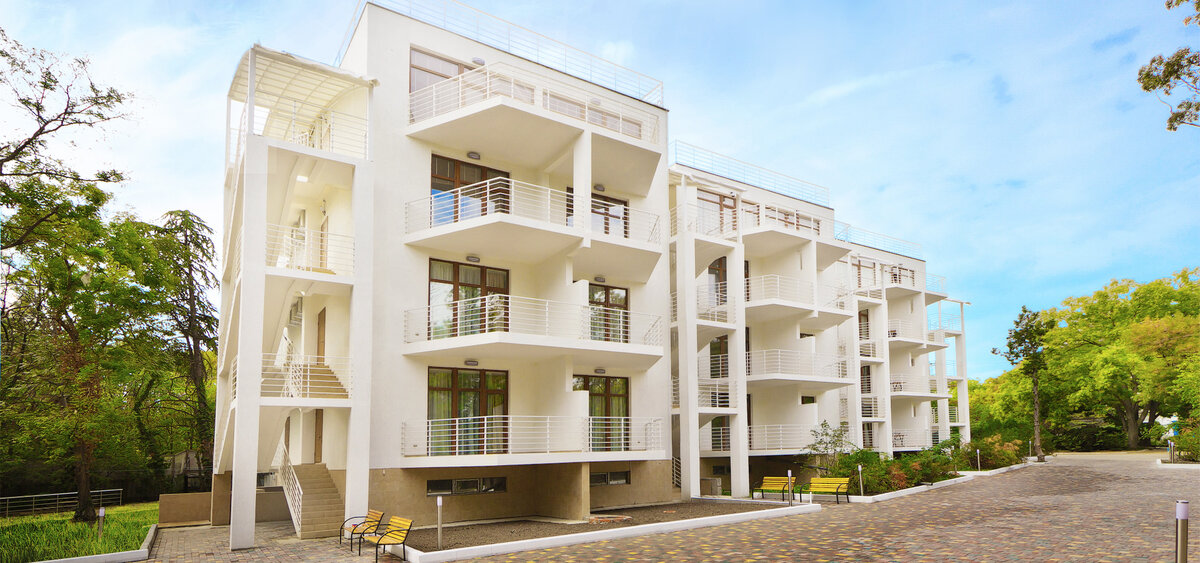 ART HOTEL Коктебель, фотография взята с официального сайта отеля. К сожалению, мы гостиницу не сфотографировали.  