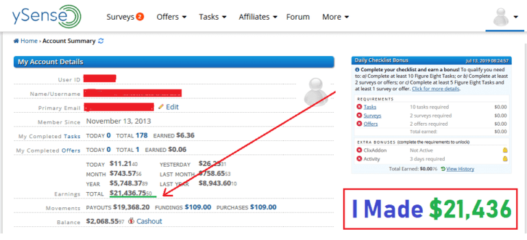  Категория : GPT	Основание : 2007 г.
Рейтинг Alexa : ~ 4k	Платит через : PayPal, Skrill и Payoneer
Способы заработка : опросы, предложения, задачи, просмотр видео, партнерская программа