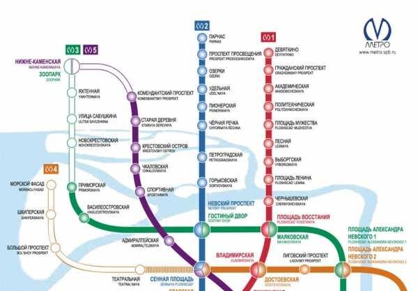 Схема метро спб новая станция горный институт