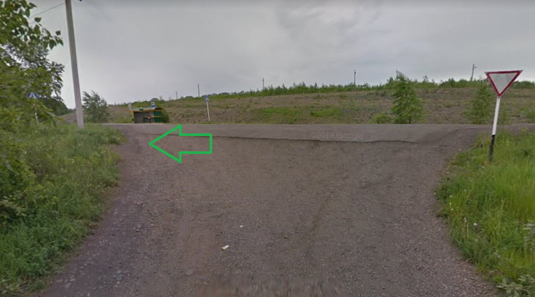 Вот этот поворот. Там налево надо свернуть.