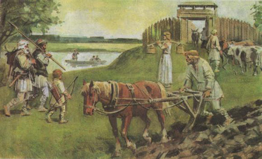 Славяне за работой