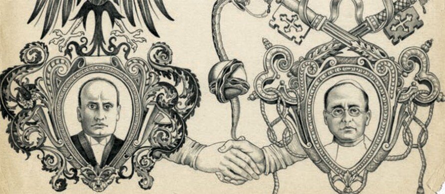 Муссолини и Пий XI