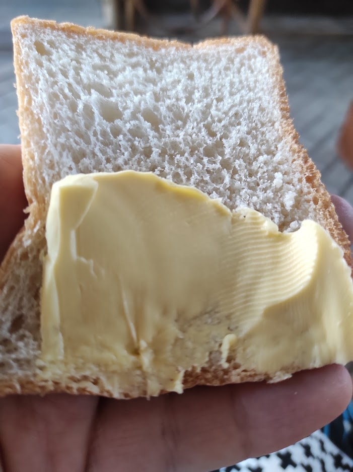 Завтрак в хостеле.