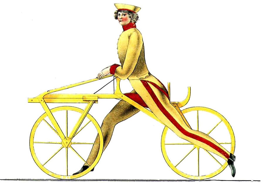 Деревянный велосипед Карла фон Дреза