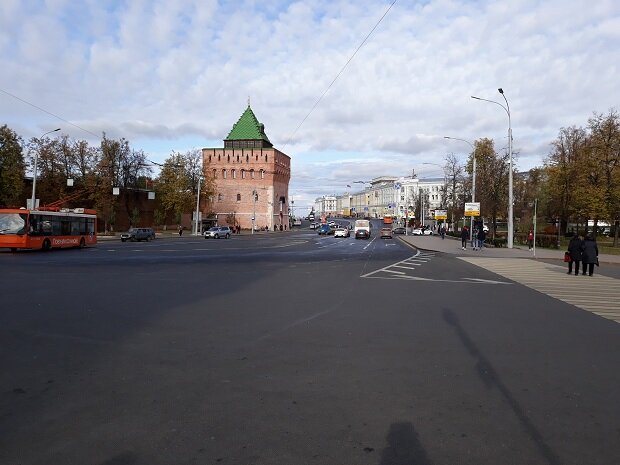 Нижний Новгород, 30 сентября 2021. Площадь Минина. 