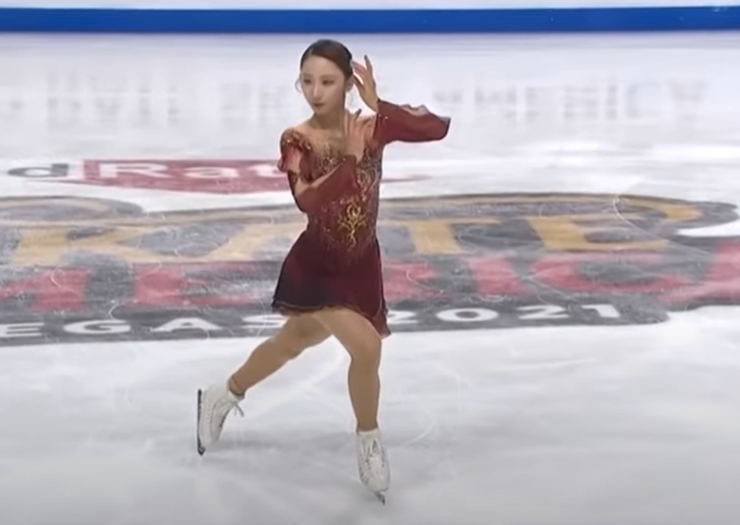 Елим Ким, произвольная программа. Скриншот с трансляции