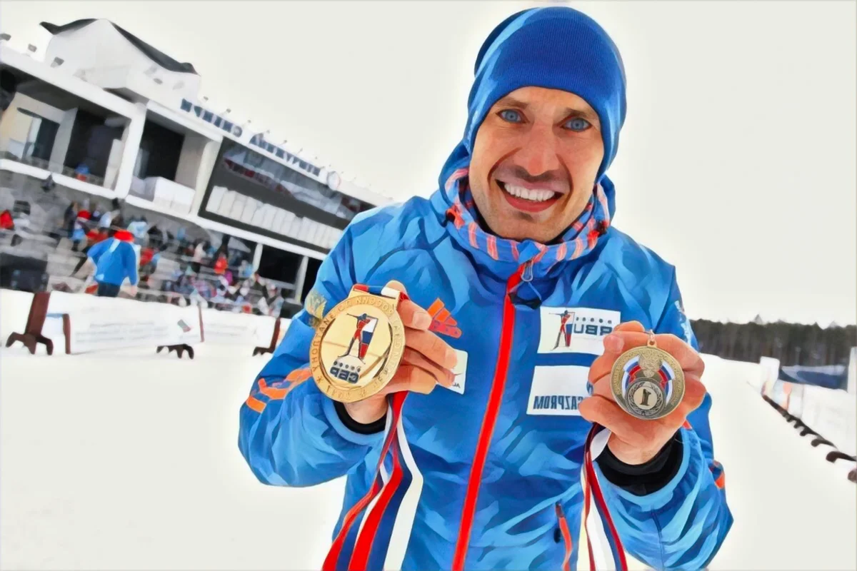 Евгений Гараничев с медалями российских первенств