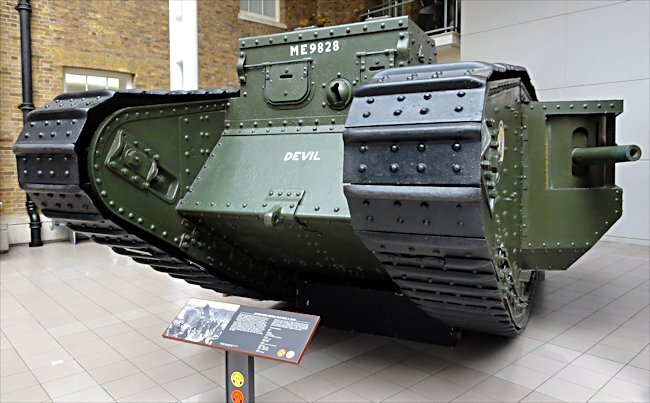 Mark V Male Tank из музея Imperial War Museum London