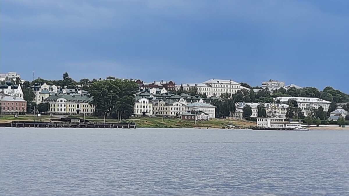 Кострома с борта теплохода