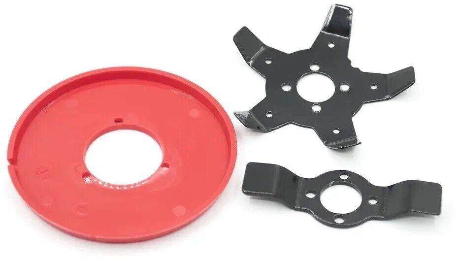 В комплект входят две насадки и щиток от пыли.