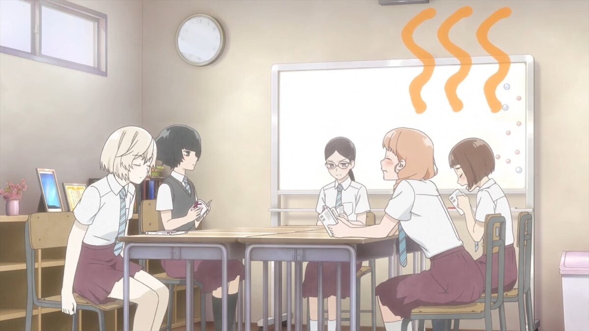 Вот они слева направо: Нина Сугавара, Хитоха Хонго, Рика Сонэдзаки, Кадзуса Онодэра, Момоко Судо