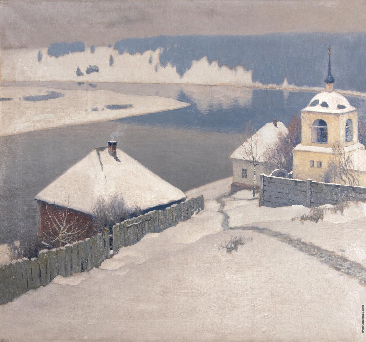 М.Гермашев. Начало зимы. Холст, масло.5 × 103. Сарапульский музей истории и культуры Среднего Прикамья.