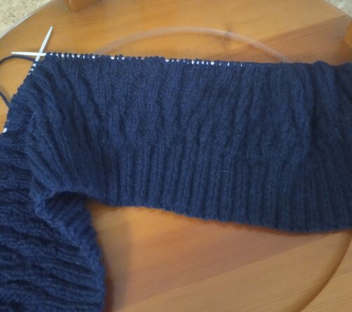 Мужской жилет с высоким воротником  Что придумала - то связала