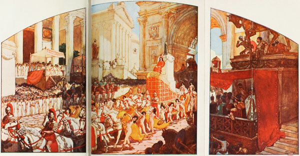 О. Леру. Гелиогабал въезжает в Рим