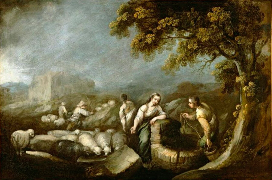 Франциско Антолинес. Иаков и Рахиль у колодца, 1670