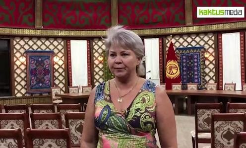 Ирина Карамушкина. Кадр прямой трансляции из Кой-Таша