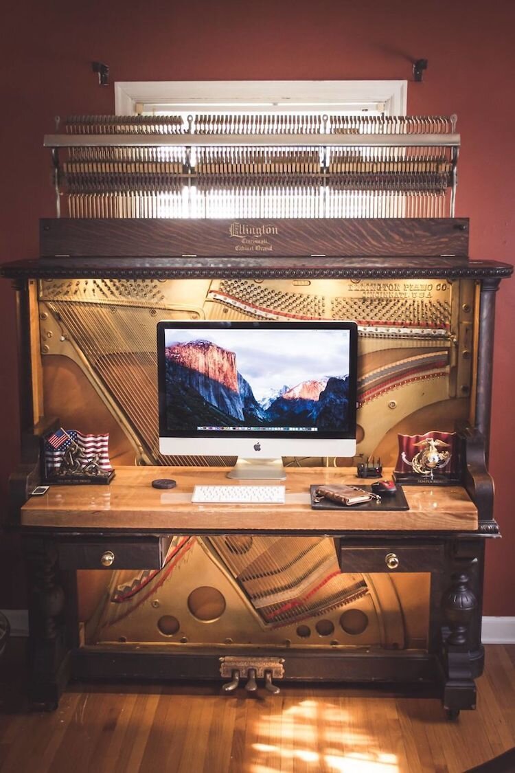 20+ Creative Old Piano Repurposing Ideas Bars for home, Piano bar, Piano