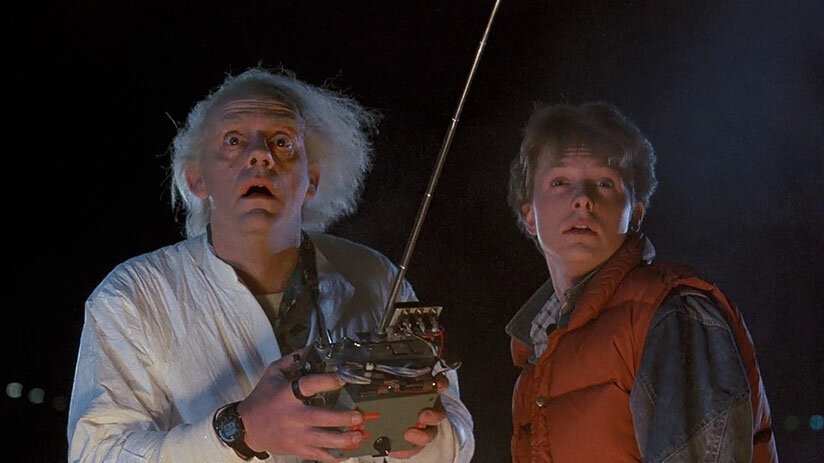 Кадр из фильма "Назад в будущее"