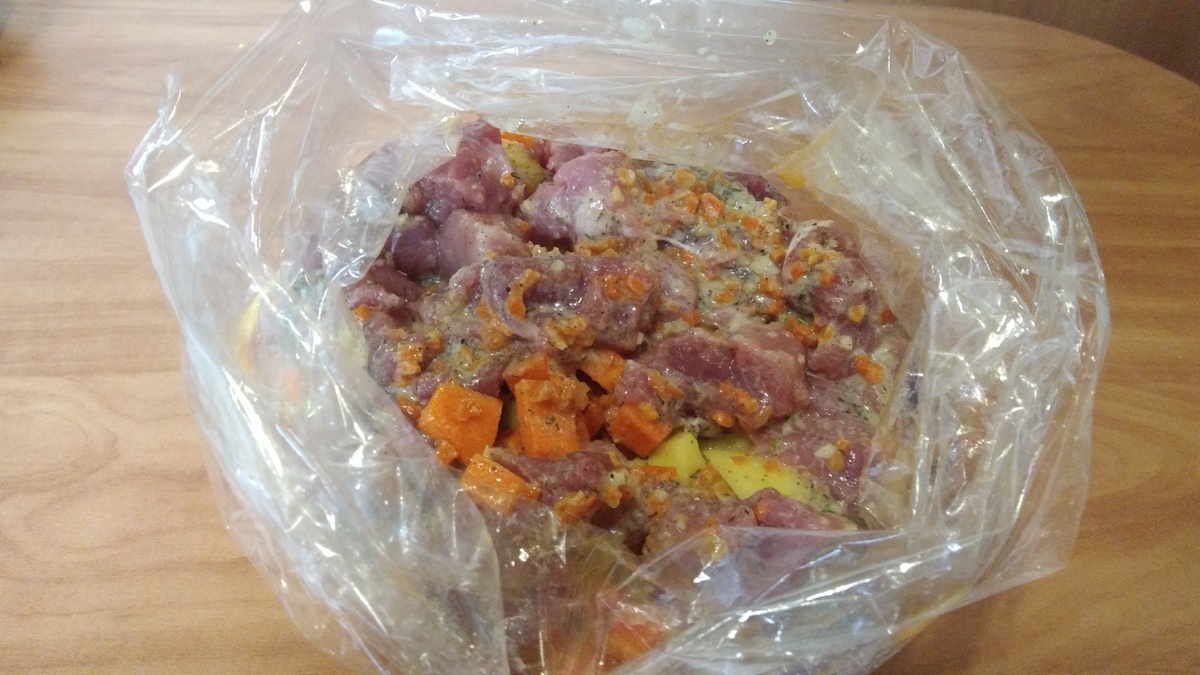 Овощи в пакете