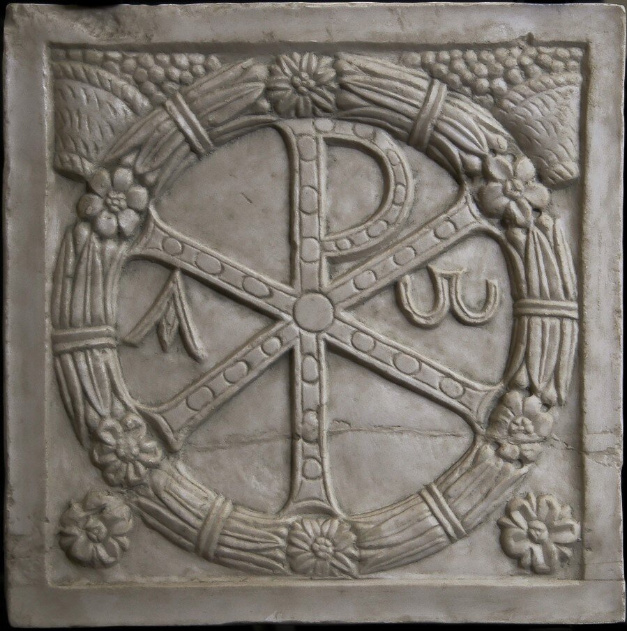 Изображение Хризмы и Агнца Божия