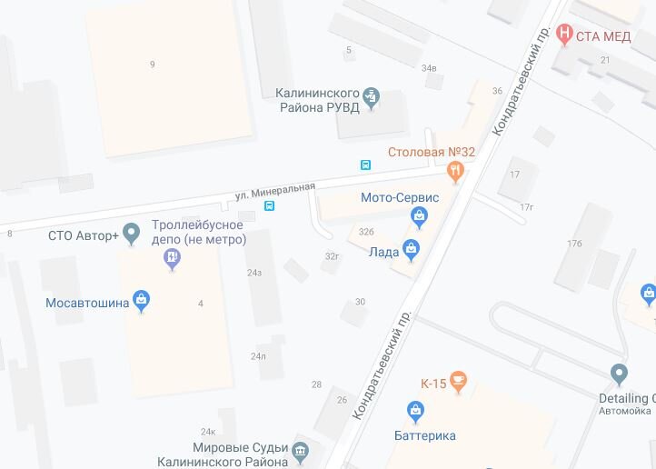 Скриншот с гугл-карт