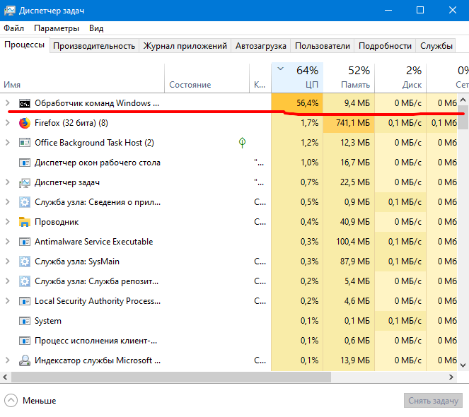 Как определить майнер на компьютере windows. Майнер в диспетчере задач.