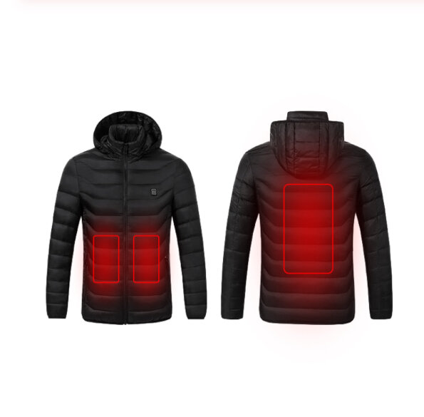 Следующий товар,который достоин вашего внимания это куртка с подогревом.С приходом холодов данный товар будет весьма актуален.Принцип действия прост,чтобы подогрев заработал необхододимо во внутренний карман куртки вставить power bank ,после этого на куртке загорится кнопка при нажатии которой начнётся процесс согревания.По поводу автономности не переживайте,подогрев проработал 8 часов ,разрядив power bank всего на половину.