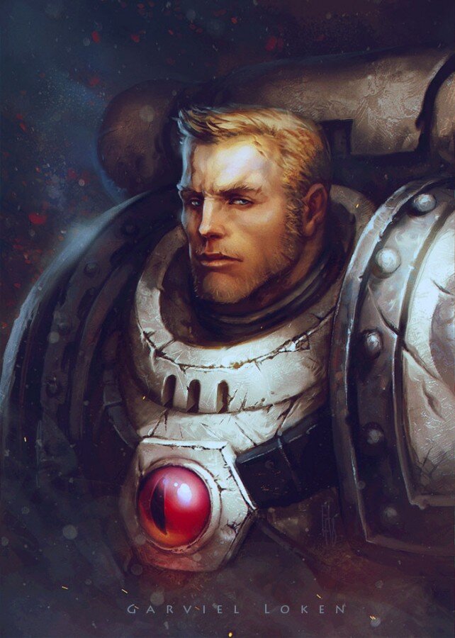 А это - капитан Локен. В Сети много артов с ним - и все разные. Когда-нибудь, я напишу и про него...