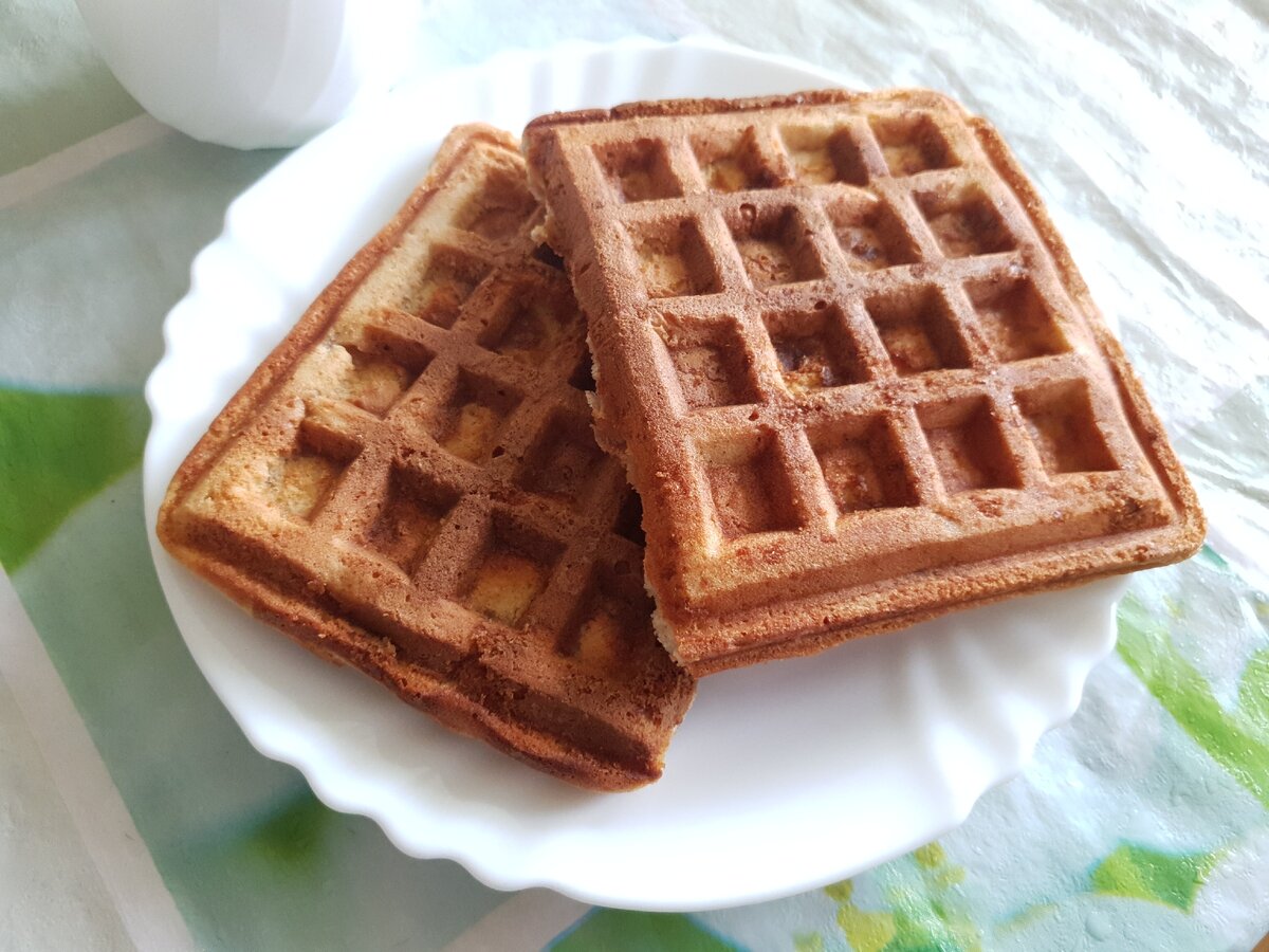 Вафли с яблоками