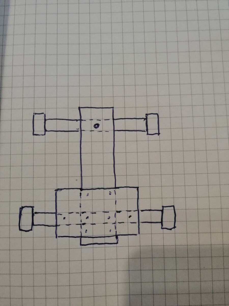 Нарисовал схематичную конструкцию 