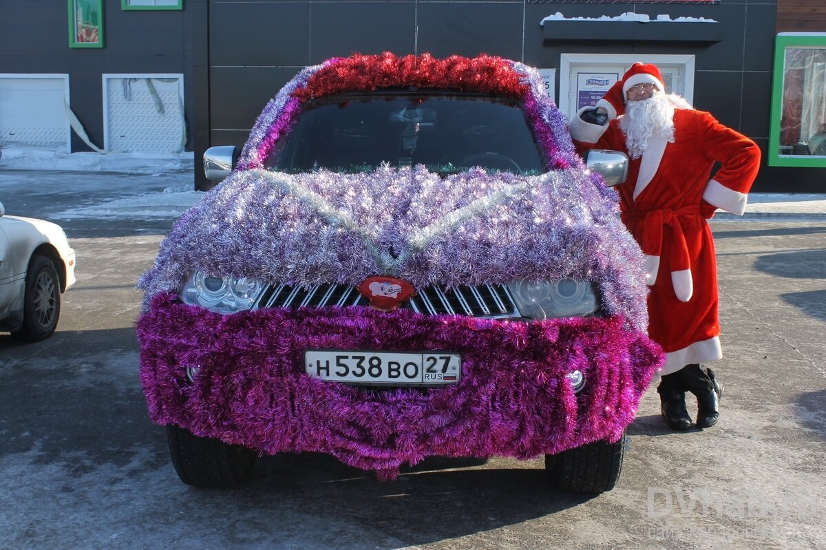 Новогоднее украшение авто