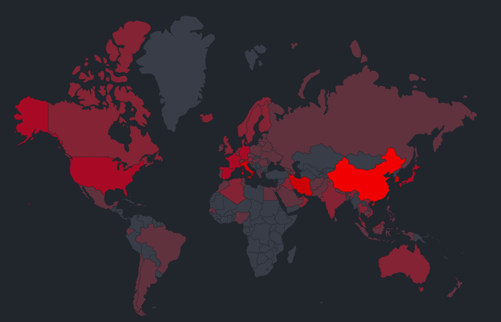 
Распространение коронавируса