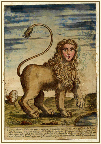 Мантикора на иллюстрации Улисса Альдрованди
