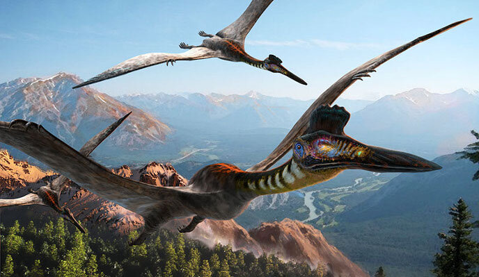 Полет птерозавров (автор - китайский дизайнер Fxzt)