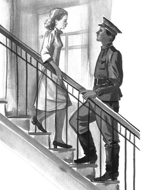 Ну вот, даже на иллюстрации из книги Нина выше Виктора,будто бы снисходит до него.