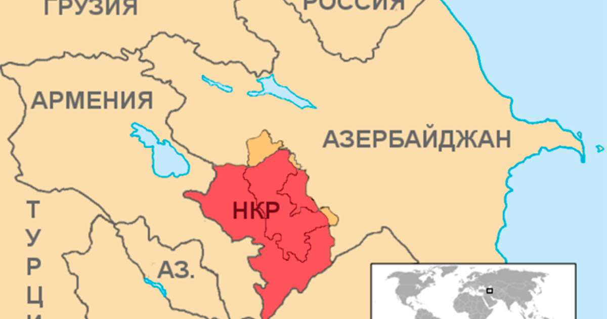 Карта армении и нагорного